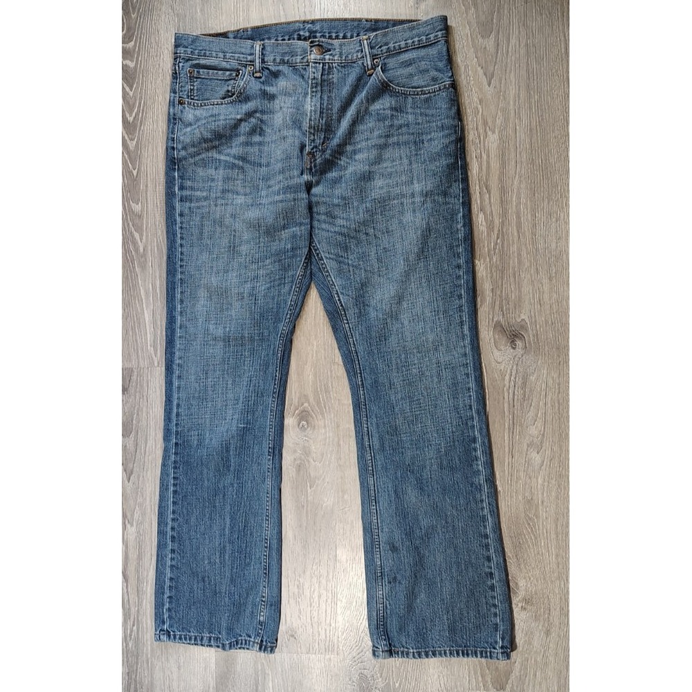 Levis 527‎ Jeans Mens 38x32 Bootcut Blue Denim Cowboy Western Cotton Red Tab